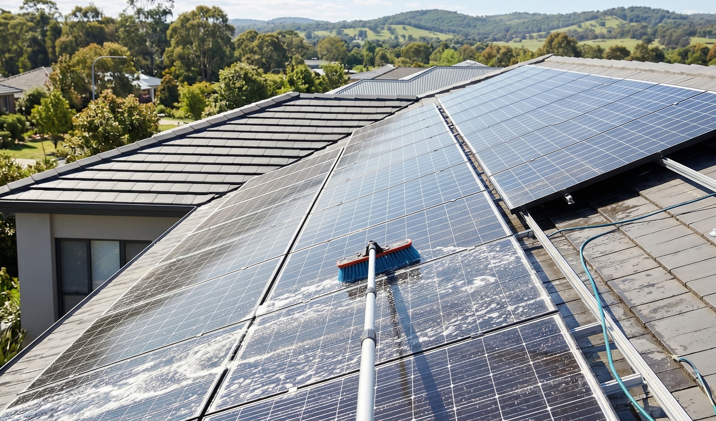 Nettoyage de panneaux photovoltaïques